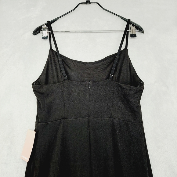 New Birdy Grey Ash Crepe Black Maxi Dress P1632 - Picture 6 of 10